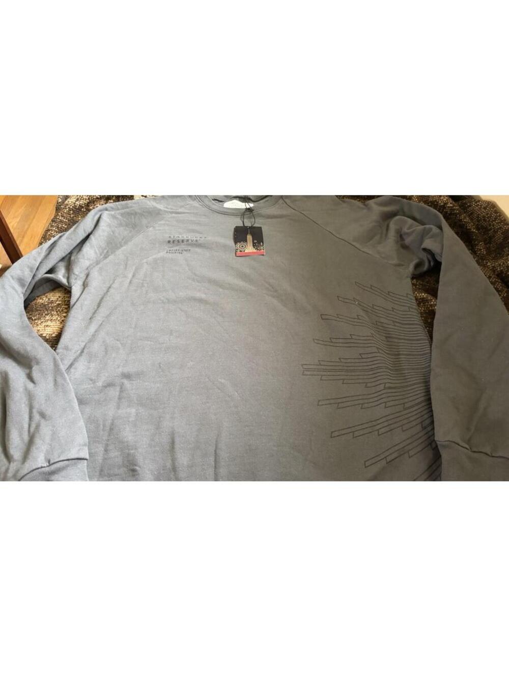 NWT'S Starbucks Reserve Sweatshirt Adult L Staff Empire State Building Crewneck